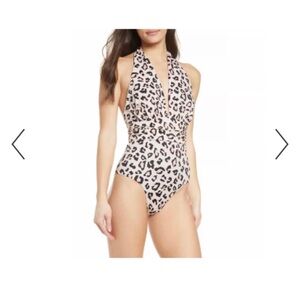 Chelsea28 Convertible Leopard One-Piece -  Size Large